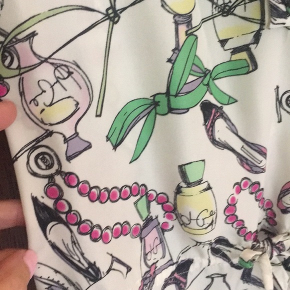 ❤️Ultra fem print ruffles pearls shoes cami tank - Picture 9 of 16